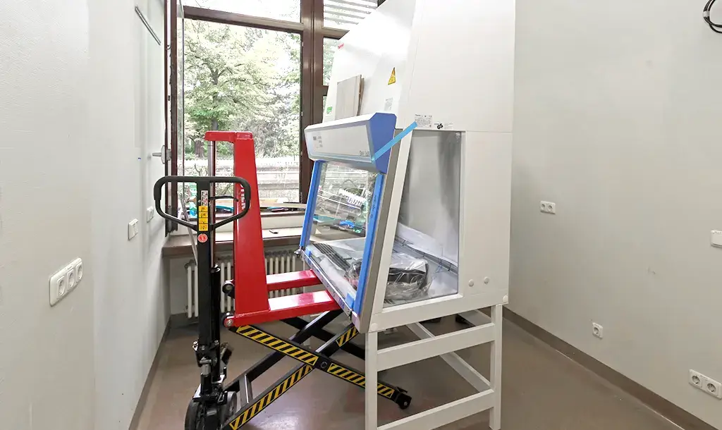 Logistik von Laborgeräte